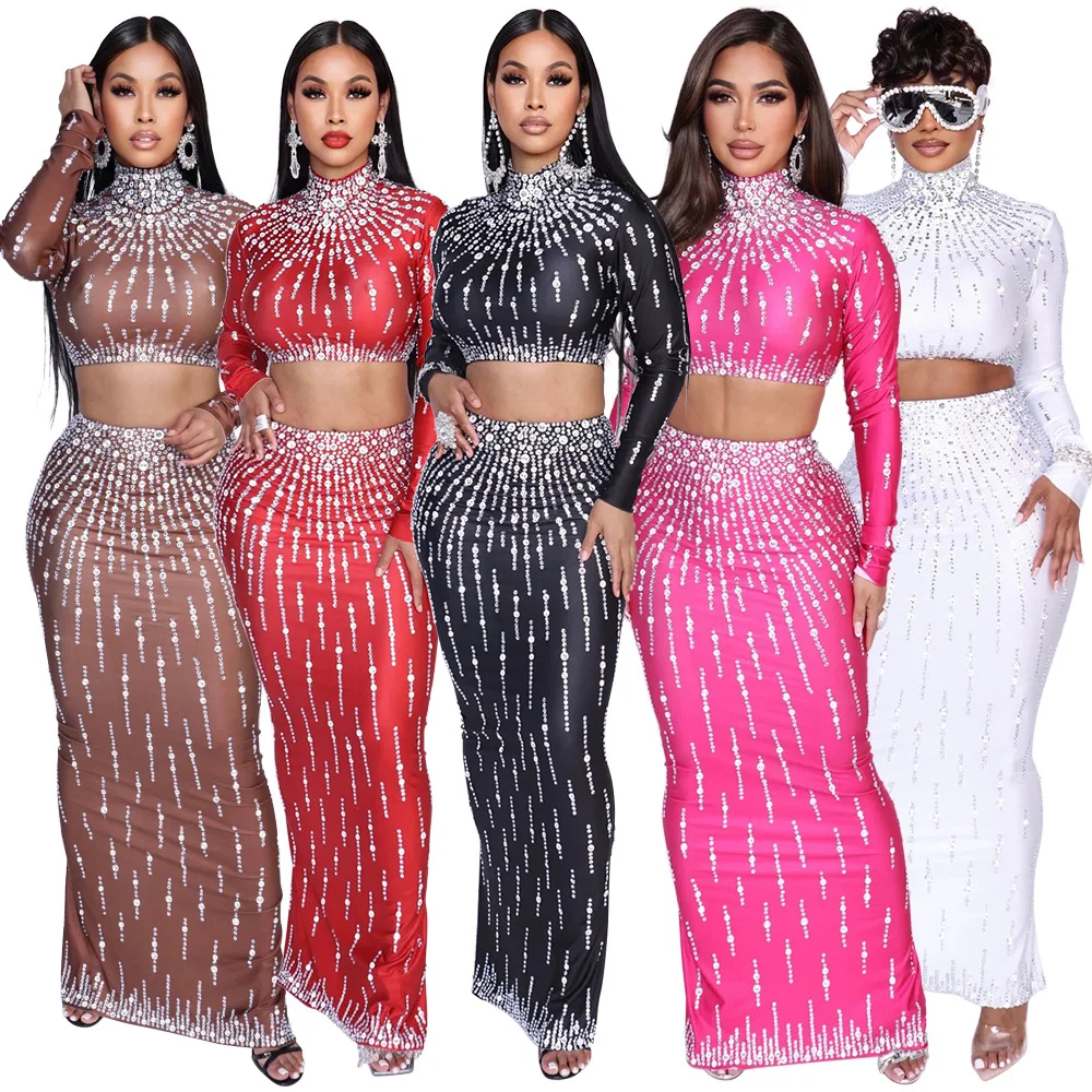 Crop Top Crochet - Set da donna Top corto con