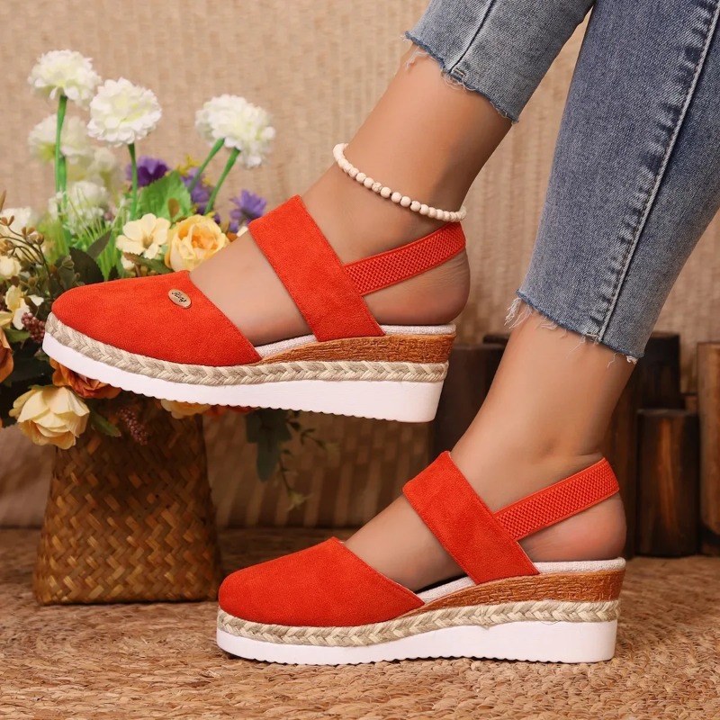 Wedge Espadrille Women - Sandali con zeppa a punta chiusa