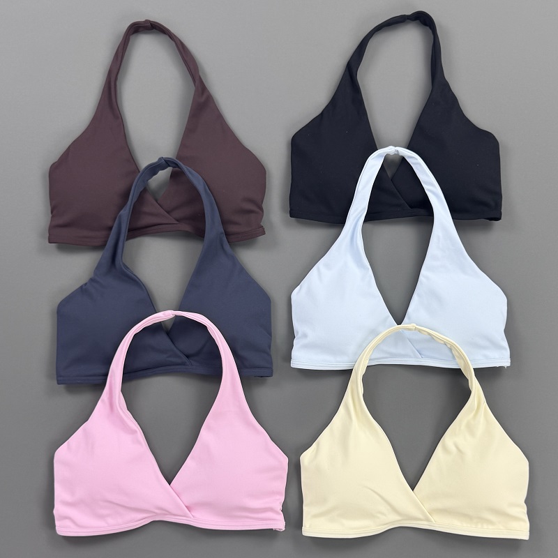 Crop Top Crochet - Top da Palestra per Donne, Reggiseno