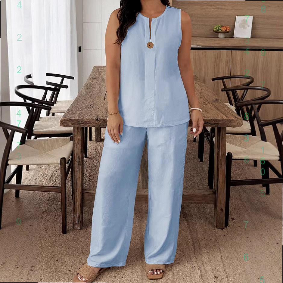 Comodo completo coordinato in  - Linen Pant Wide recensione e prezzo