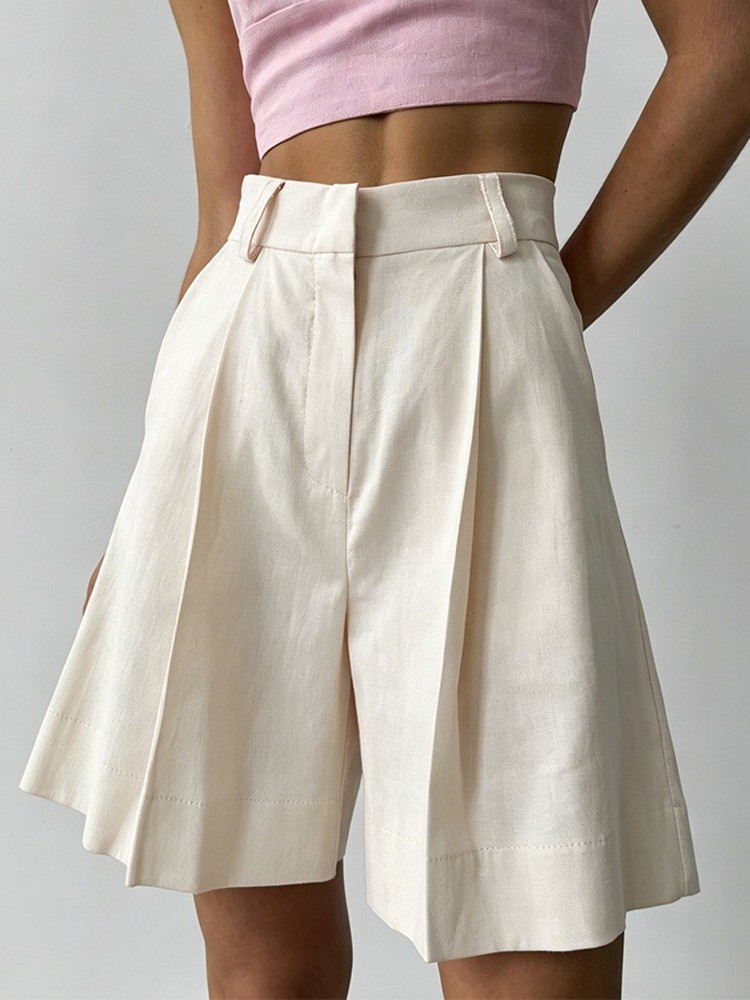 Pantaloncini Casual in Lino a  - Linen Pant Wide recensione e prezzo