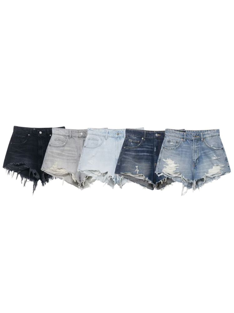 Shorts in denim a vita alta da - Shorts Denim Frayed recensione e prezzo