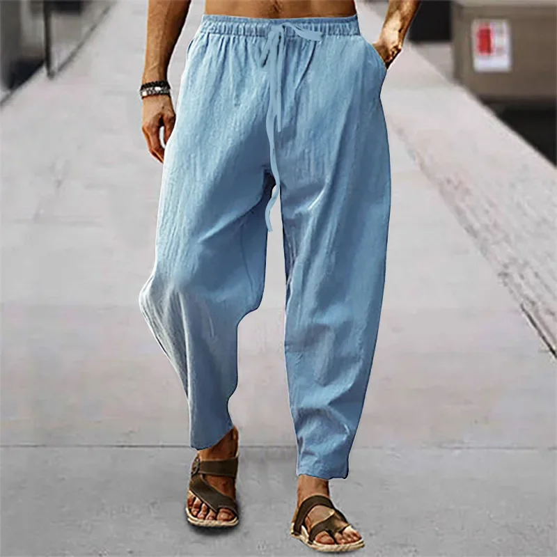 Pantaloni Uomo 2026 in Cotone  - Linen Pant Wide recensione e prezzo